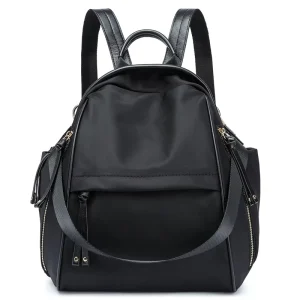 Waterproof Nylon Backpack for Women, Oxford School Bag, Anti Theft, Lightweight Ladies Travel Rucksack, Female Daypack