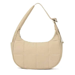 Waterproof Nylon Crescent Hobo Bag Large Capacity Casual Shoulder Tote Adjustable Strap for Women