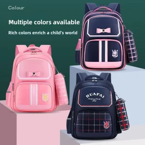 Waterproof Oxford Elementary School Backpack Grades 16 Weight Reducing Spine Protecting Air Cushioned Lightweight