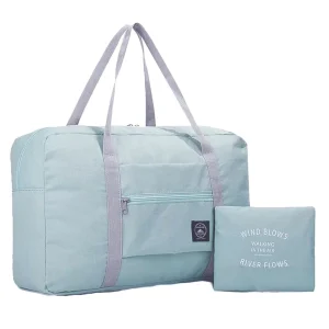 Waterproof Oxford Travel Duffle Bag Custom Logo Foldable Luggage Storage Duffel Bag