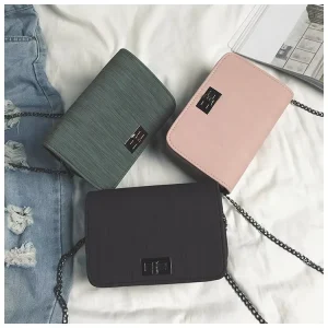 Waterproof PU Women Small Shoulder Bag Summer Ladies Girls Fashion Chain Crossbody Bags