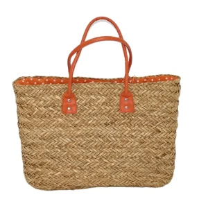 Waterproof Straw Women Bag Straw Bags Sling Bag With Wood Handle