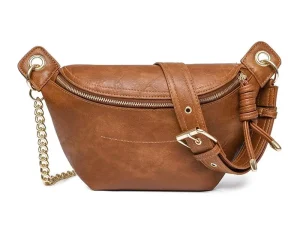 Waterproof Unisex Messenger Bag with Belt Pattern PU Leather Crossbody Sling