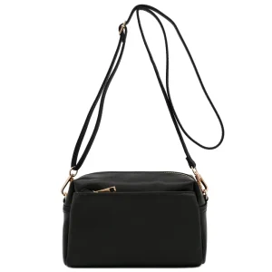 Weighanchor Women’s Fashion PU Crossbody Shoulder Bag with Portable Single Zipper Closure Small Size for Travel & Daily Use
