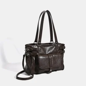 Western Purses and Handbags Custom Logo Zippered Portable PU Material Large Size