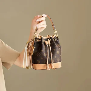 Western Style Women’s Bucket Bag Crossbody Handbag Shoulder Bag PU Polyester