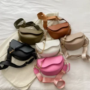 Wide Strap Women’s Shoulder Bag Crossbody Handbag Satchel Purse