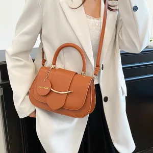 Woman’s Saddle Bags PU Leather Crossbody Bags Lady’s Messenger Handbags