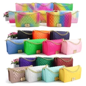 Women Bag Handbags Silicone PVC Shoulder Handbag Jelly Bag Luxury Ladies Woman Hand Bags Candy Jelly Purse