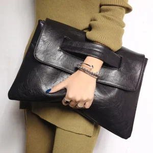 Women Clutches PU Leather Crossbody Bags for Female Shoulder Messenger Laptop Bag for Macbook Pouch Bag Big Ladies Handbag