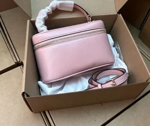 Women Designer Leather Crossbody Bag Small Box Handbag Portable Shoulder Bag Zipper Travel Purse