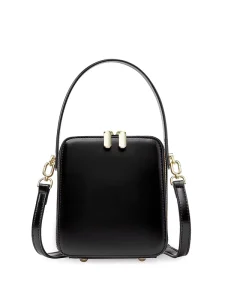 Women Fashion Genuine Leather Box Bag Light Luxury Crossbody Handheld Shoulder Small Purse