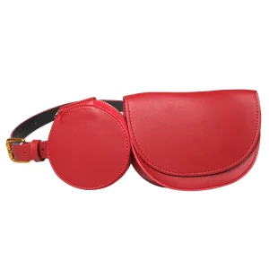 Women Fashion Leather Belt Purse Waist Belt Mini Waist Bag Pouch Fanny Packs Cell Phone Bag With Adjustable Belt