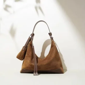 Women Hobo Shoulder Bag Genuine Leather Shoulder Bags Crossbody Messenger Bag