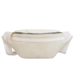 Women Ladies New Designer Travel Money Phone Chest Female Bum Waist Belt Bag Large Capacity Corduroy Fanny Pack