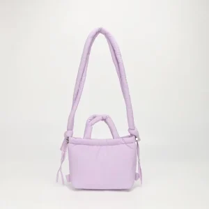 Women Lady Fashion Small Nylon Quilted Backpack ZIP Two Straps Lightweight Casual Dual use Shoulder Crossbody Bag
