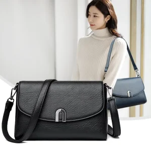 Women Messenger Bag PU Leather Handbag Crossbody Bag Ladies Shoulder Bag Tote Top handle