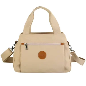 Women Multi-pocket Satchel Handbag Hobo Bags Purse Casual Crossbody Book Bag Nylon Shoulder Bag Tote Handbag for Work