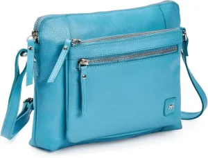 Women Pebbled Genuine Leather Envelope Handbag Large Capacity Versatile Shoulder Crossbody Bag Daily Casual Top Handle Purse