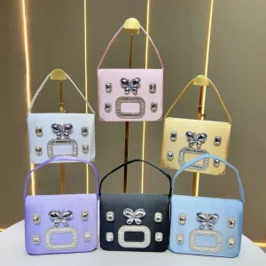 Women Rhinestone Diamond Evening Clutch Bag Shoulder Crossbody Handbag Crystal Purse Party Wedding