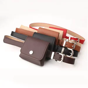 Women’s Belt Fanny Pack, Mini PU Leather Pillow Bag