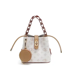 Women’s Bucket Bags Handbags Fashion Monogram Drawstring Messenger Bags Multi-way Carry Shoulder Crossbody Purse OEM Brand China