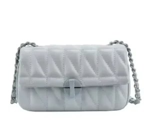 Women’s Candy Color PU Leather Tote Bag Chain Tassel Geometric Pattern Lock Embroidery Unique Mini Purses for Spring Summer