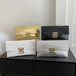 Women’s Casual Envelope Clutch Bag Niche Trendy New Texture Simple Polyester Lining Fashionable New Style
