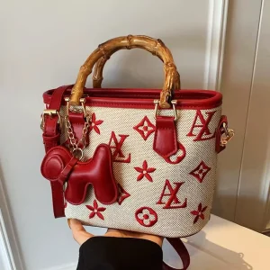 Women’s Cross Bags Designer Tote Geometric Pattern Dual Handle Casual Size Lightweight Waterproof Durable Shoulder Bag