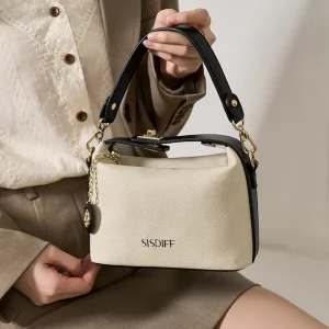 Women’s Cross Body Satchel Designer Fashion Purse Sequined Zipper Closure Two Handles Straps PU Material Polyester