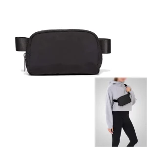 Women’s Custom Logo Crossbody Belt Bag Neoprene Material Waterproof Zipper Closure Candy Pattern Custom Color