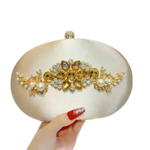 Women’s Diamond Evening Bags Stylish Polyester Weddings Parties Messenger Handbags