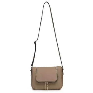 Women’s Durable Waterproof Genuine Leather Zipper Crossbody Messenger Bags Fashion Portable Geometric Design
