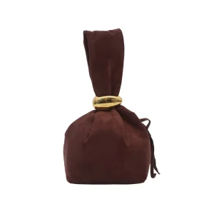 Women’s Elegant Bucket Bag Autumn Winter Retro Pleated Design Open Closure PU Lining RFID Feature Pearl