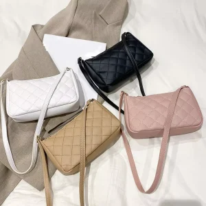 Women’s Fashion PU Small Shoulder Bag Cute Clutch Designer Tote Crossbody Hobo Purse Single Strap ZIP Closure Waterproof