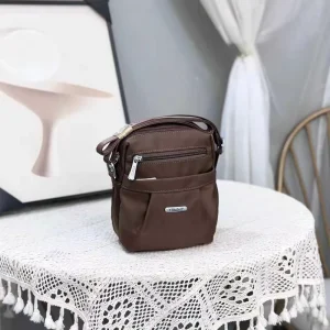 Women’s Fashion Square Mobile Phone Crossbody Messenger Bag Single Strap Oxford Zipper Polyester Lining Letter Design Waterproof