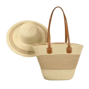 Women’s Fashion Summer Beach Sun Hat Elegant Floppy Straw Hat with Paper Material Image Style Travel Fishing Bag Included