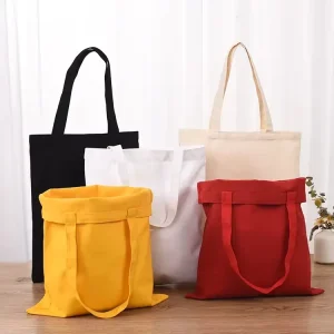 Women’s Fashionable Large Capacity Cotton Canvas Tote Bags Reusable Women’s Fashionable Large Capacity Canvas Tote Bags