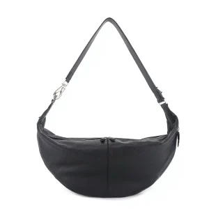 Women’s Genuine Cowhide Leather Crossbody Hobo Bag Croissant Style Geometric Pattern Zip Single Strap Shoulder Bag
