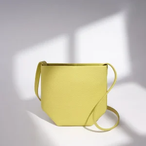 Women’s Genuine Leather All Match Simple Mobile Phone Bag Small Bucket Minimalist Crossbody Bag Lace up