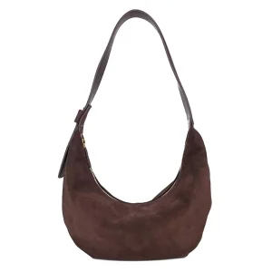 Women’s Genuine Leather Moon Bag Adjustable Crossbody and Shoulder Cowhide Suede Fashion Bag Direct From Factory