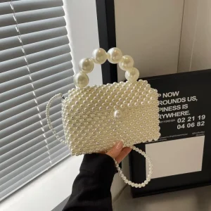 Women’s Handbags Pearl Chain Bags Lady Design Purses
