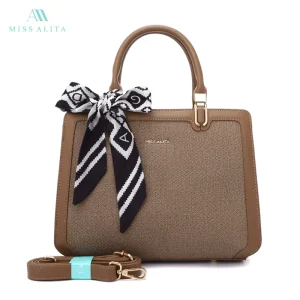 Women’s Handbags Stylish Horizontal PU Leather Purse Daily Use Elegant Soft Portable Handbag for Commute Everyday Wear