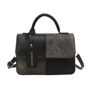 Women’s High Value PU Small Square Bag Portable Zipper Crossbody Shoulder Bag for Daily Life Work Shopping Travel