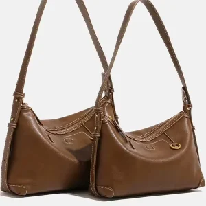 Women’s Hobo Bag Crossbody Shoulder Design PU Zipper Closure Ladies Hand Bags