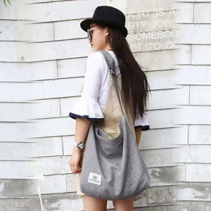 Women’s Hobo Shoulder Handbags Crossbody Shoulder Bag Canvas Shopping Work Tote Bag