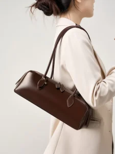 Women’s Large Leather Bag Street Trend Split Cowhide Shoulder Handbag