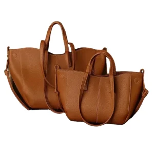 Women’s Large PU Leather Tote Purse Crossbody Shoulder Hand Bag Stylish Everyday Work and Travel Zipper Closure