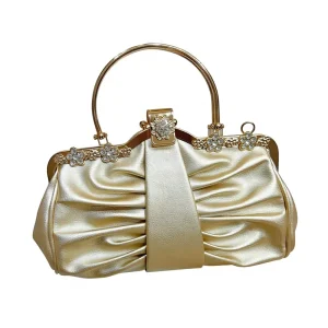 Women’s Luxury Evening Clutch Bag PU Material Polyester Lining Diamond Encrusted Celebrity Elegant High Class