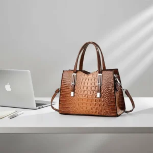 Women’s Luxury PU Leather Handbags and Wallets High Quality with Zipper Closure Women’s Fashion Style